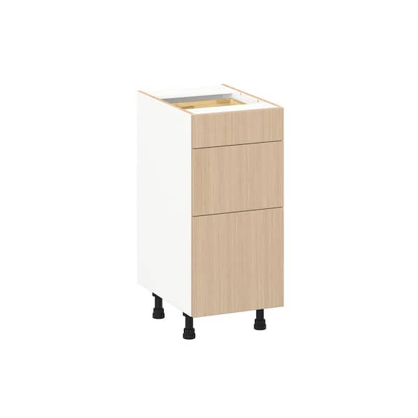 Timberline 15 in. W x 24 in. D x 34.5 in. H Assembled Shaker Bath Drawer Base Cabinet in Mojavi Oak