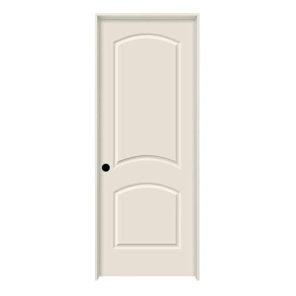 JELD-WEN 30 in. x 80 in. Primed Right-Hand C2050 2-Panel Arch Top Premium Composite Single Prehung Interior Door