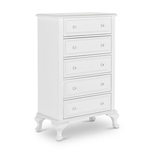 Picket House Furnishings Jenna 5Drawer White Chest JS700CH