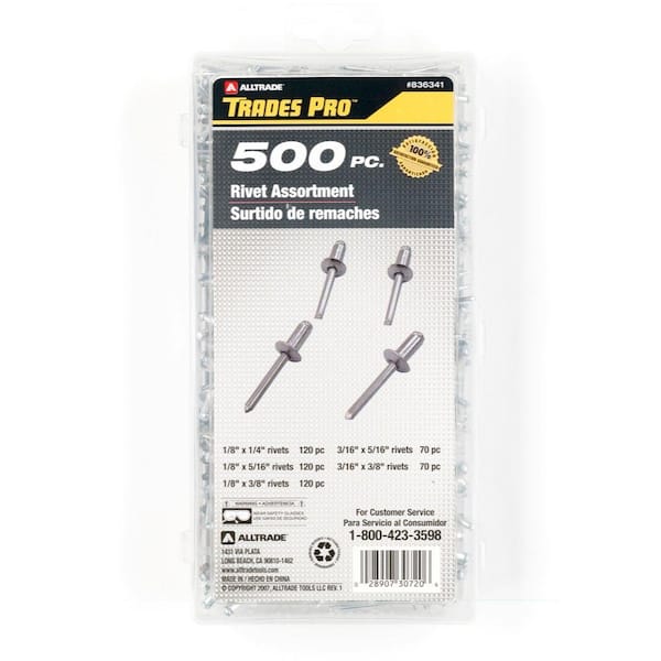 Rivet Assortment (500-Piece)