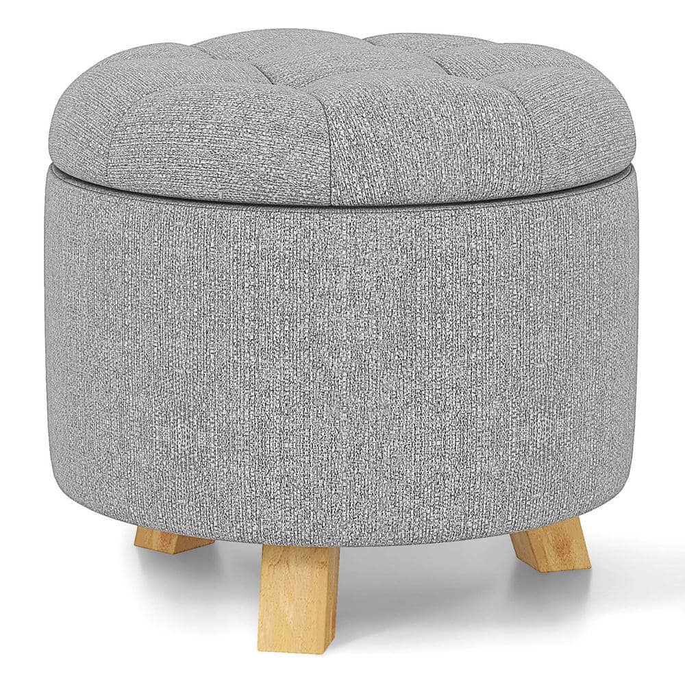How to make a DIY upholstered ottoman footstool for $25!