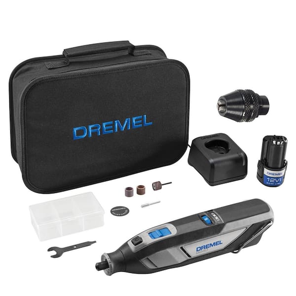 Dremel 8220 Series 12-Volt MAX Lithium-Ion Variable Speed Cordless Rotary  Tool Kit with 30 Accessories and Case