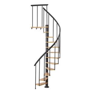 Calgary Anthracite 55 in. Dia Standard Stair Kit 110 in. High