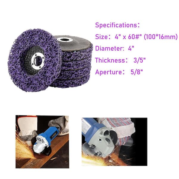 5 Dischi Abrasivi Per Sverniciatura E Rimozione Ruggine 125 Mm | Per Smerigliatrice Angolare, Multiuso