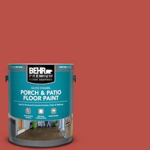 1 gal. Home Decorators Collection #HDC-MD-16 Cherry Red Gloss Enamel Interior/Exterior Porch and Patio Floor Paint