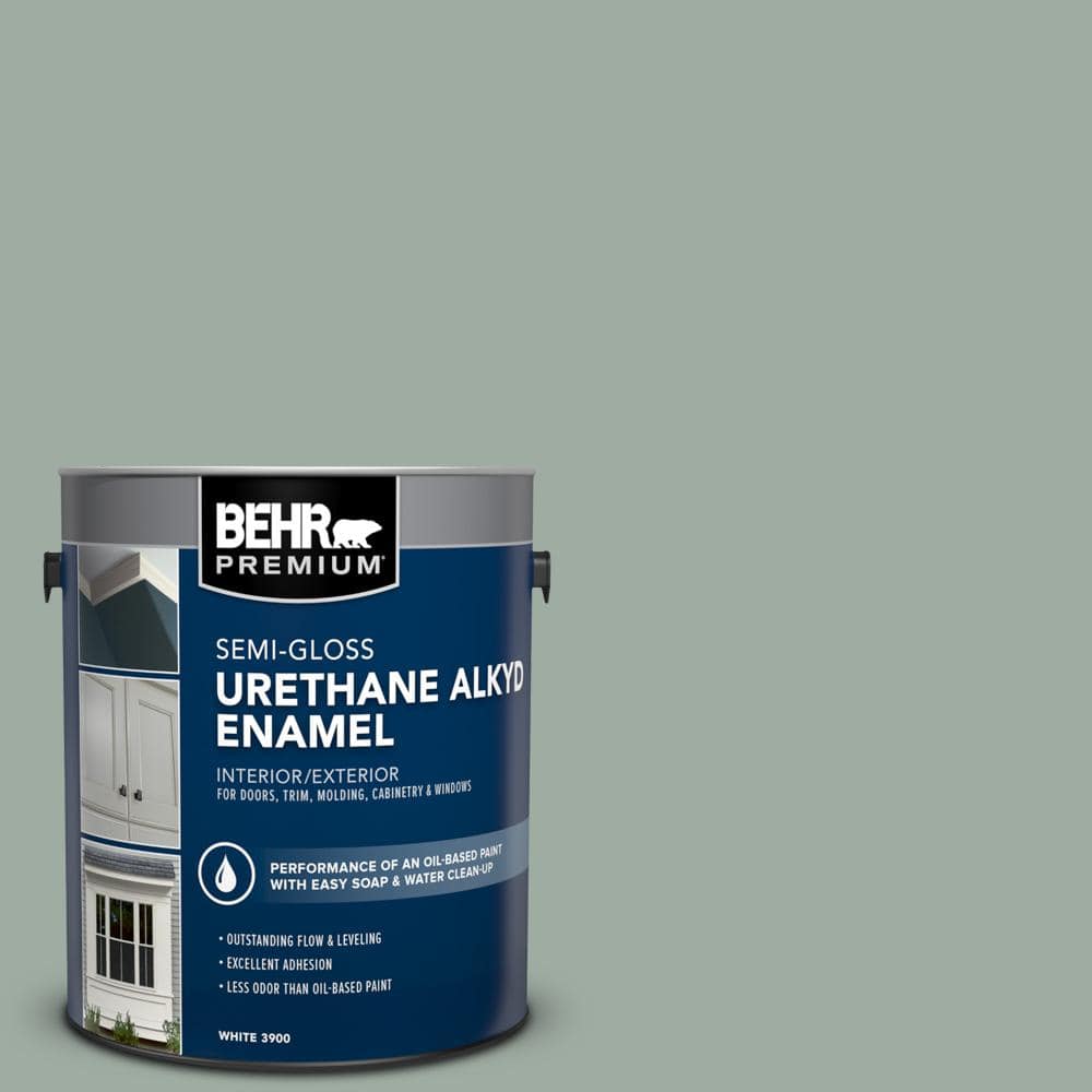 1 gal. #AE-39 Danger Isle Urethane Alkyd Semi-Gloss Enamel Interior/Exterio