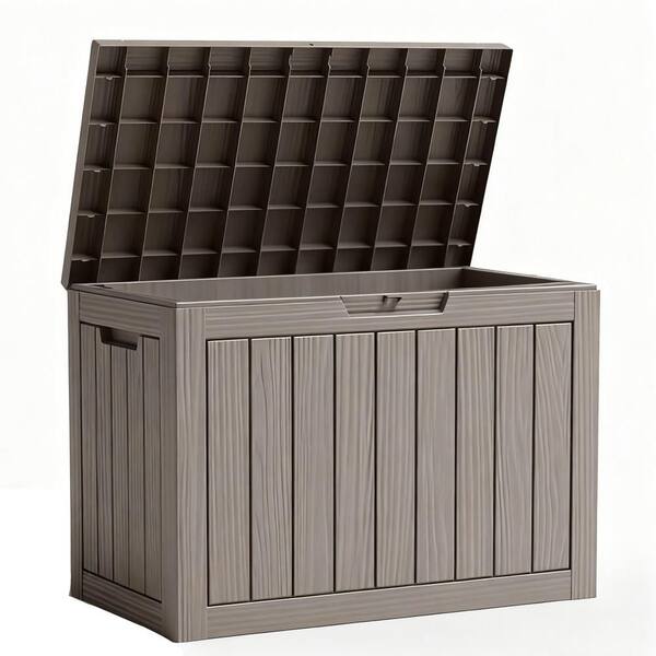 45 Gal. Resin Grey Deck Box PTDB-09 - The Home Depot