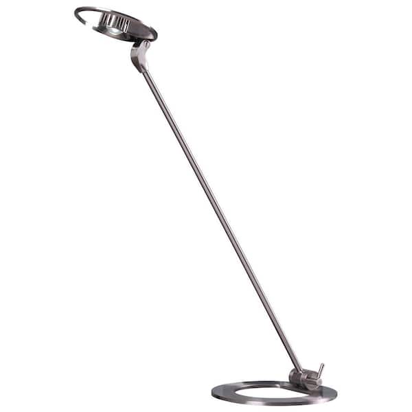 Kenroy Home Odo 23 in. Nickel Adjustable LED Desk Lamp