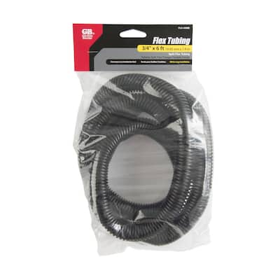 HYDROMAXX 1 in. Dia x 100 ft. Black Flexible Corrugated Polyethylene Split  Tubing and Convoluted Wire Loom BLS0100050 - The Home Depot