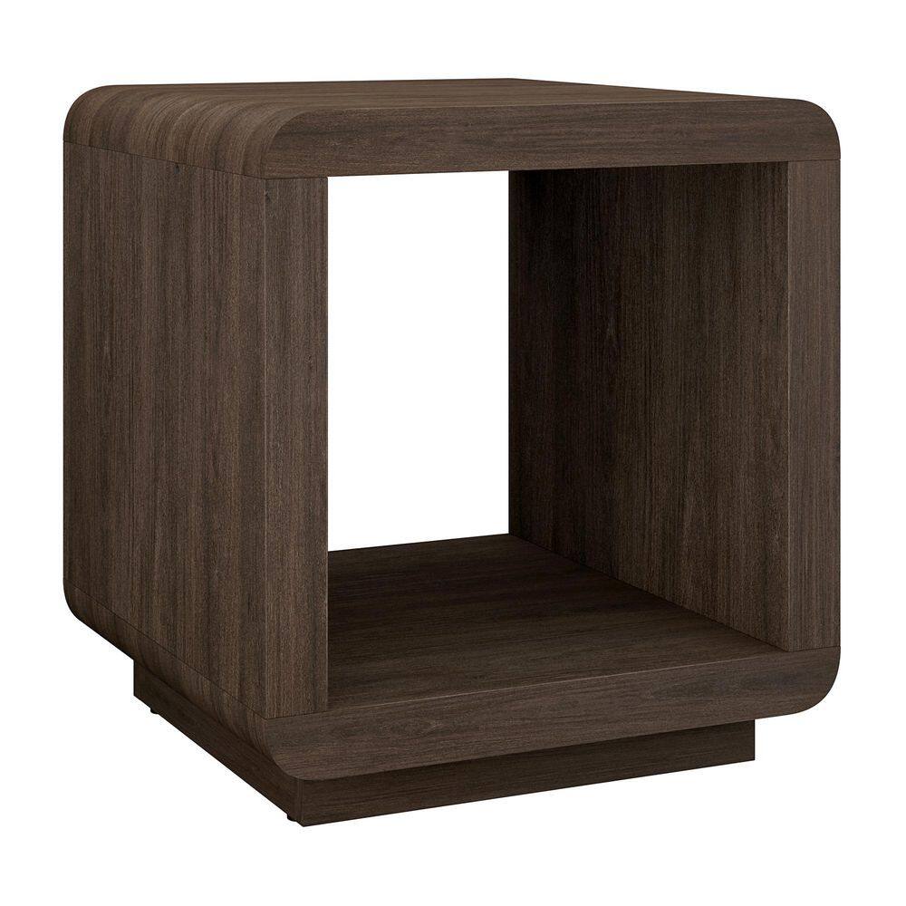 Lonni 20 in. Brown Oak Square MDF Top End Table - thumbnail 2
