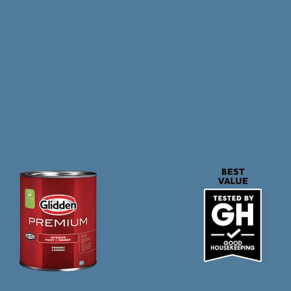 Glidden Premium 1 qt. #PPG1159-5 Stormy Ridge Satin Interior Latex Paint