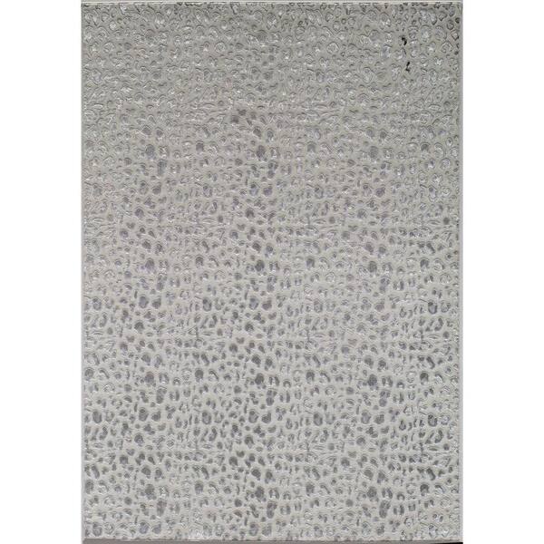 Rugs America CosmoLiving By Cosmopolitan Snow Leopard 2 ft. x 4 ft. Indoor Area Rug