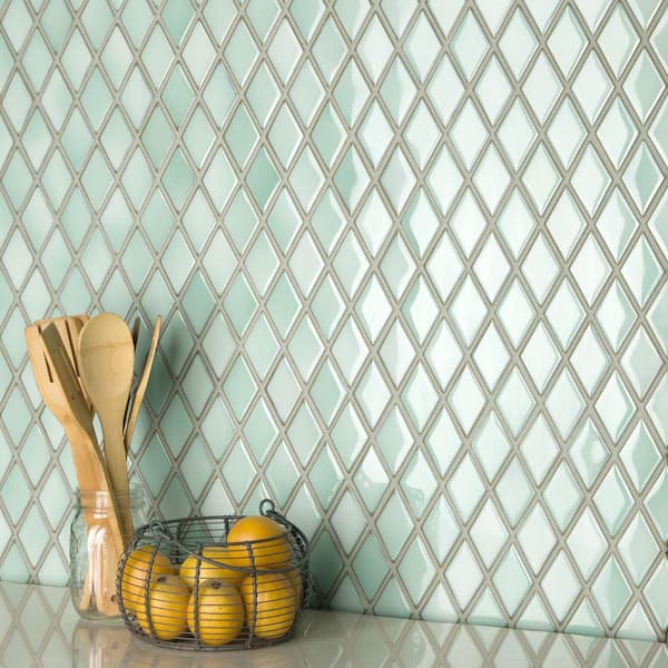 Hudson Kite Pistachio 10 in. x 12 in. Porcelain Floor and Wall Mosaic Tile (8.56 sq. ft./Case)