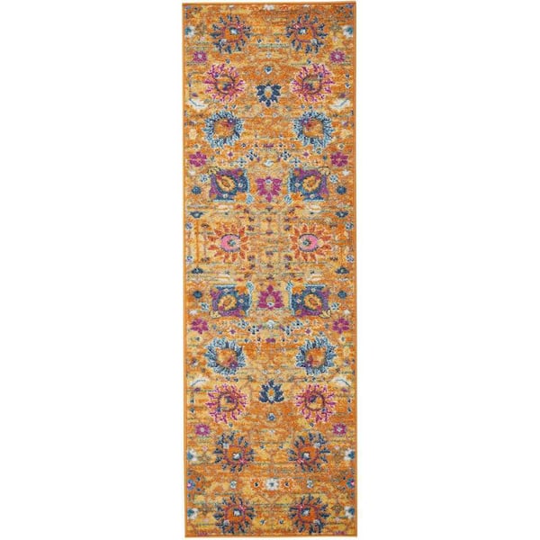 Nourison Passion Sun 2 ft. x 6 ft. Persian Vintage Kitchen Runner Area Rug