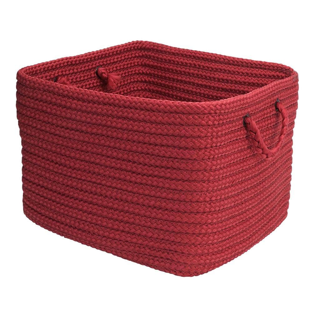 12 in. x 10 in. x 8 in. Modern Mudroom Storage in Deep Red