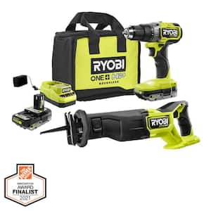 ONE+ HP 18V Brushless Cordless 2-Tool Combo Kit with Drill/Driver, Reciprocating Saw, Batteries, Charger, and Bag