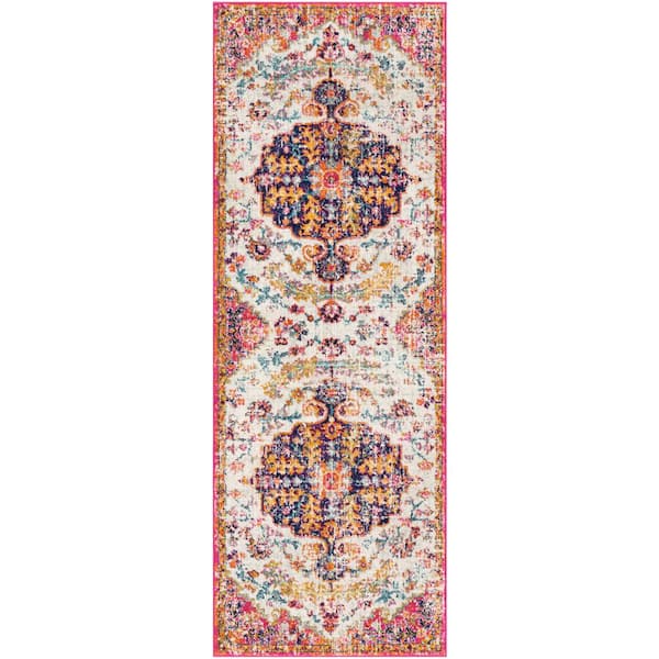 Demeter Burnt Orange 2 ft. 7 in. x 7 ft. 3 in. Runner Rug