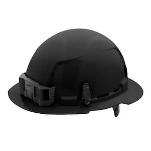 BOLT Black Type 1 Class C Full Brim Vented Hard Hat with 6-Point Ratcheting Suspension (5-Pack)