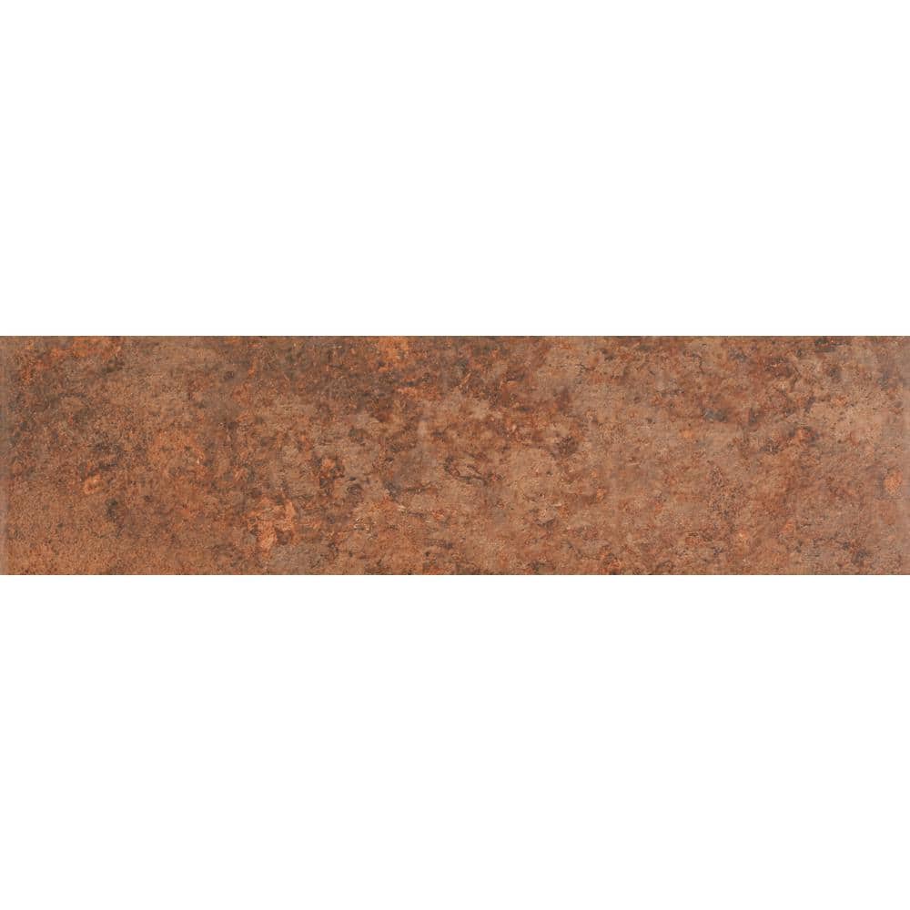 Terracotta Brown Ceramic Subway Wall & Floor Tile, 3" x 10"