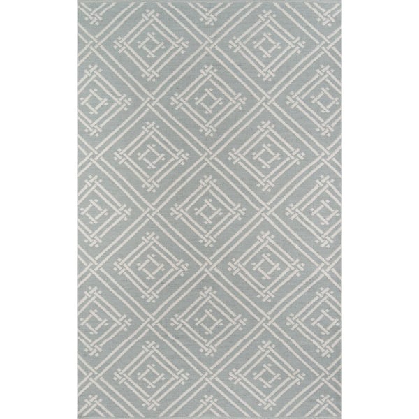 Momeni Palm Beach Everglades Club Grey 7 ft. 6 in. x 9 ft. 6 in. Indoor Outdoor Area Rug
