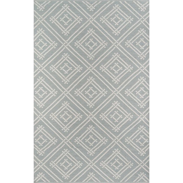 Momeni Palm Beach Everglades Club Grey 9 ft. 6 in. x 13 ft. 6 in. Indoor Outdoor Area Rug