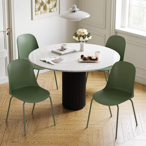 Spruce & Spring Zeno Green Colorful Plastic Stackable Dining