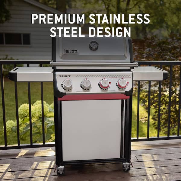 Weber Spirit S-425C 4-Burner Propane Gas Grill in Stainless Steel