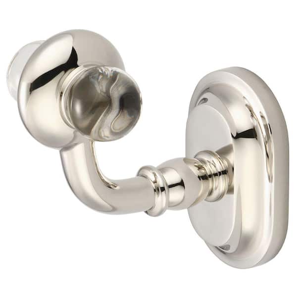 Water Creation Glass Series Single Robe Hook in Polished Nickel PVD