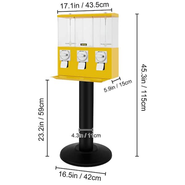 Triple Candy Machine, White - Food Dispenser - Miles Kimball