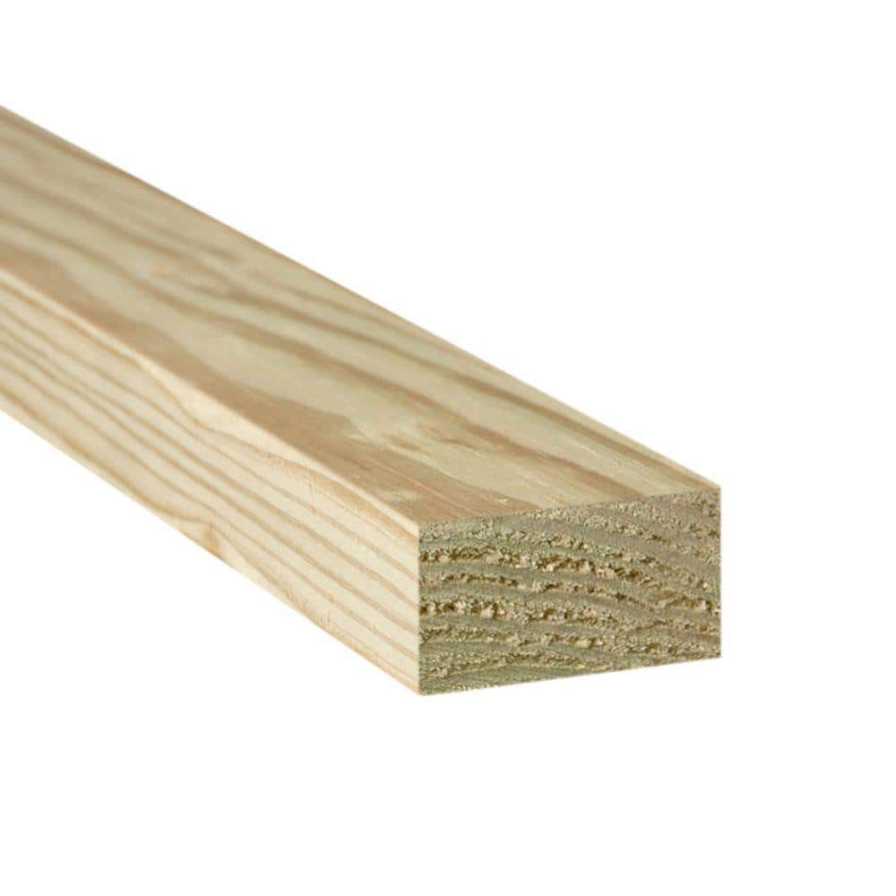 2 in. x 3 in. x 8 ft. #1 Pressure-Treated Lumber 185031 - The Home