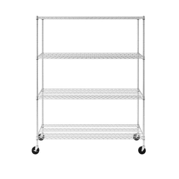 Anouar 17.25'' W Shelving Unit with Wheels