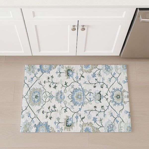 Chantille Machine Washable Indoor/Outdoor Abstract ACN2291 Ivory 2 ft. x 3 ft. Accent Rug