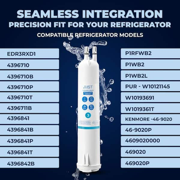3 pack Whirlpool store 4396841 PUR Refrigerator Water Filter 3