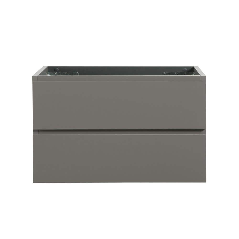 35.5 in. W x 17.9 in. D x 20.5 in. H Wall Mount Wood Bath Vanity Cabinet wi