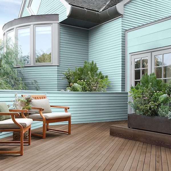 BEHR - 1 gal. #P470-1 Silent Breeze Solid Color House and Fence Exterior Wood Stain