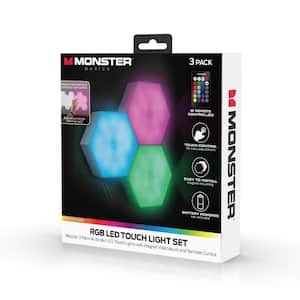 Monster USB 6.5 ft. Multi-Color Color-Changing LED Under Cabinet Light Strip,  Remote Control WLB7-1023-BLK - The Home Depot