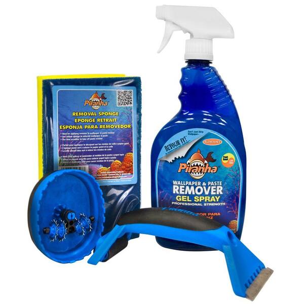 Roman Piranha 32 oz. Gel Wallpaper Removal Kit for Extra Small Rooms and Focal Walls