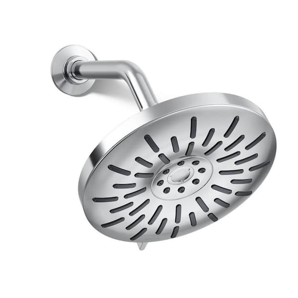 KOHLER Bellerose 3-Spray Patterns 1.75 GPM 8 in. Wall Mount Fixed Shower Head in Polished Chrome