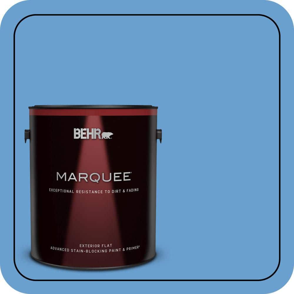 1 gal. #P520-4 Cornflower Flat Exterior Paint & Primer product image for price tracking