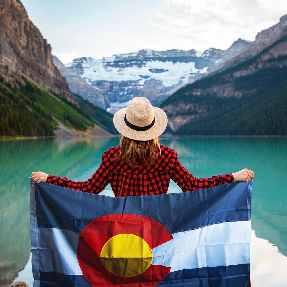 Colorado State Flag 3x5 Ft Heavy Duty Nylon with Embroidery