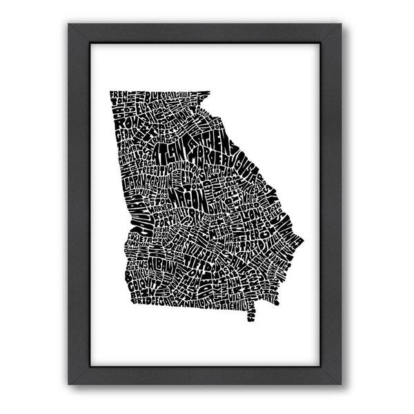 Americanflat 27 in. x 21 in. "Georgia" by Joe Brewton Framed Wall Art