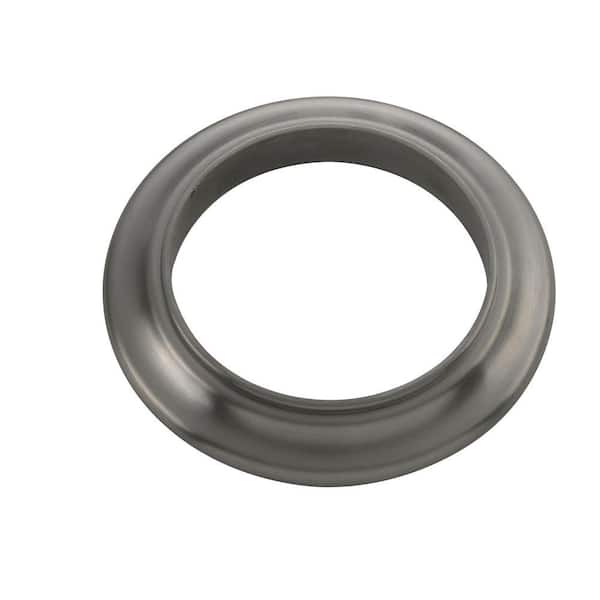 Builders Spout Flange, Brushed Nickel