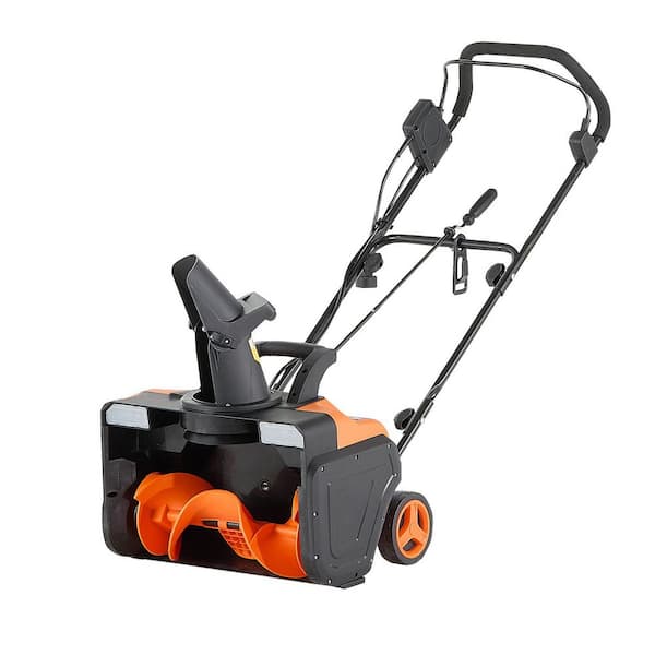 Electric Snow Blower, 15A Corded Snow Thrower, Dual LED Headlights & Rotating Chute, 47.2 in. Specialty Garden Tools