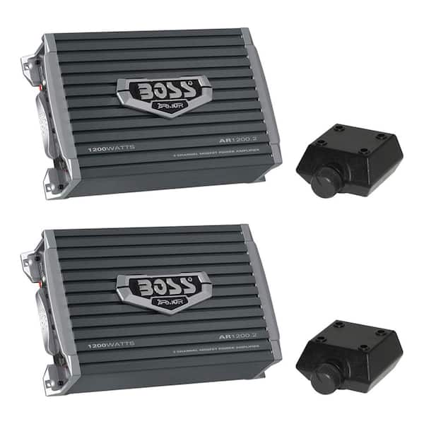 Boss Audio Systems 1200-Watt 2-Channel Car Audio Amplifier with Remote (2-Pack)