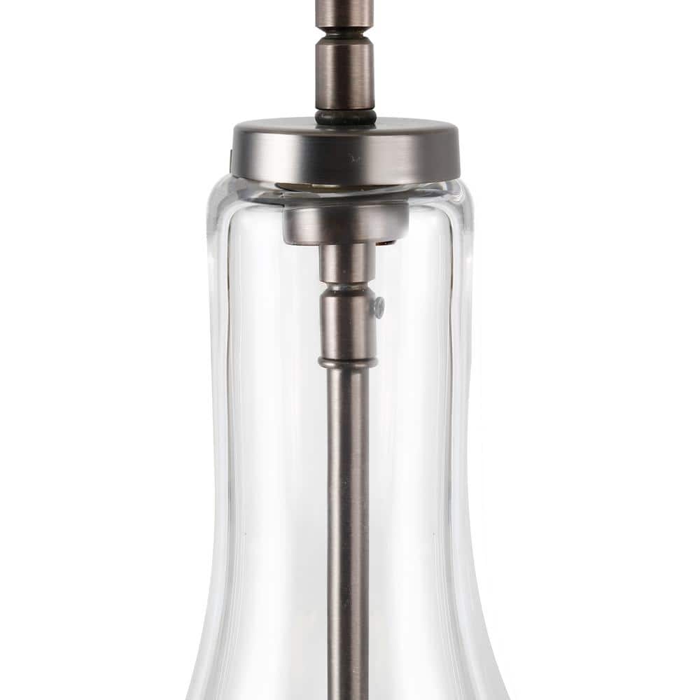 Modena Modern Bronze 69'' Clear Glass Island Light