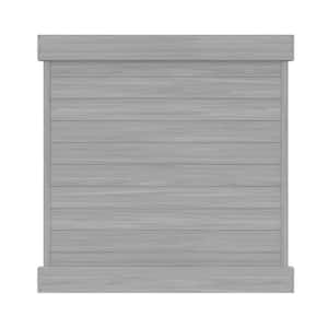 Horizontal 6 ft. H x 6 ft. W Driftwood Vinyl Privacy Fence Panel (Unassembled)