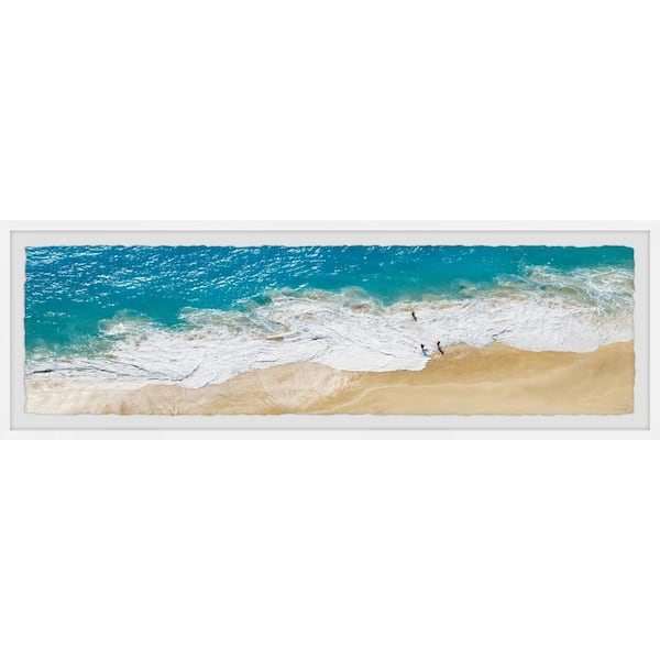 Unbranded "Enjoy the Waves" by Marmont Hill Framed Nature Art Print 15 in. x 45 in.