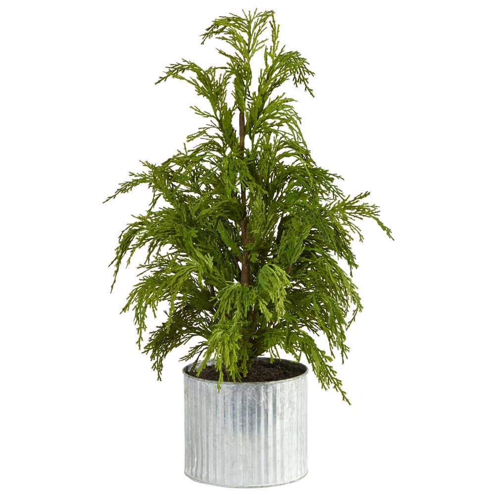 Nearly Natural 20 in. Cedar Pine Natural Look Artificial Tree in