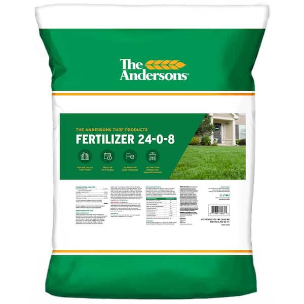45 lbs. 12,500 sq. ft. 24-0-8 Professional-Grade Lawn Fertilizer with 2% Iron
