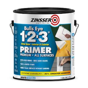 Bulls Eye 1-2-3 1 Gal. White Water-Based Interior/Exterior Primer and Sealer